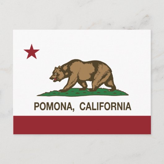 California State Flag Pomona Briefkaart (Voorkant)
