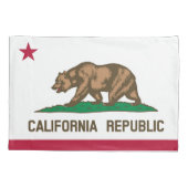 California State Flag Print Patriot Kussensloop (Achterkant)