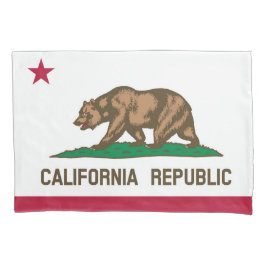 California State Flag Print Patriot Kussensloop