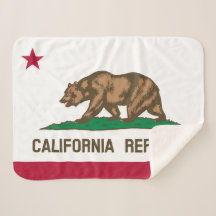 California State Flag Print Patriottisch