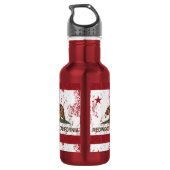 California State Flag Redwood City Waterfles (Achterkant)