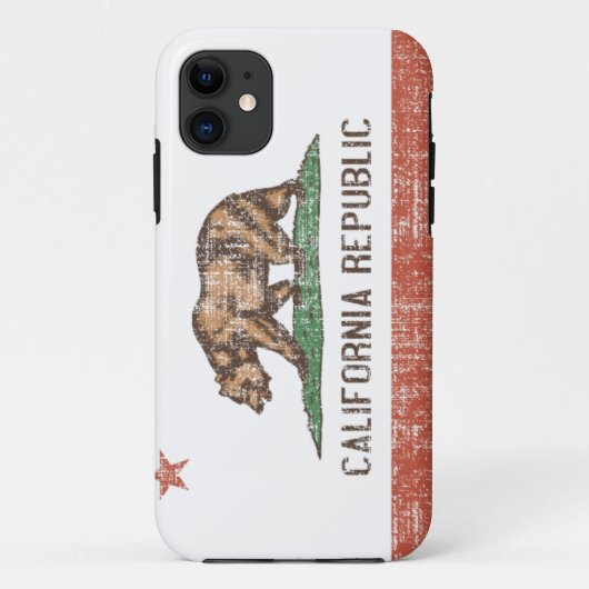 California State Flag Retro iPhone 5 Hoesje (Achterkant)
