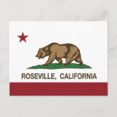 California State Flag Roseville Briefkaart (Voorkant)