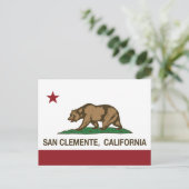 California State Flag San Clemente Briefkaart (Staand voorkant)