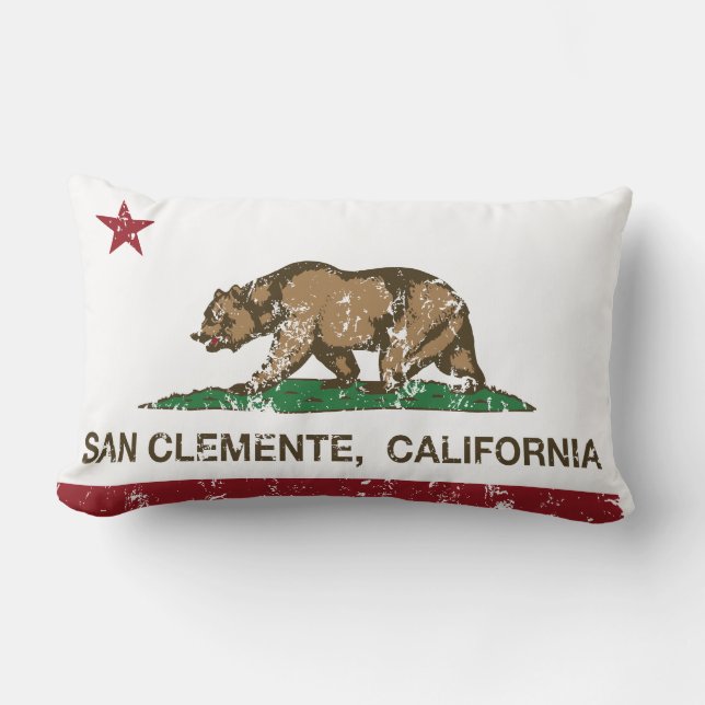 California State Flag San Clemente Kussen (Voorkant)