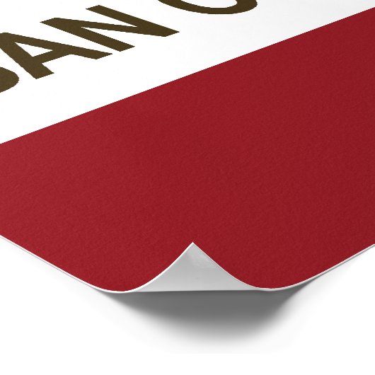 California State Flag San Clemente Poster (Hoek)