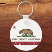 California State Flag San Clemente Sleutelhanger (Voorkant)