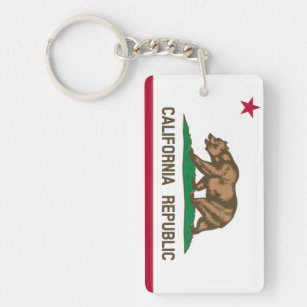 California State Flag Sleutelhanger