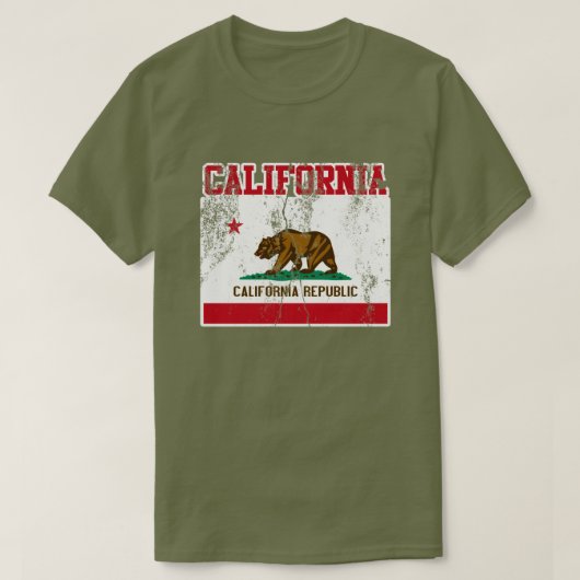 California State Flag T-shirt (noodlijdend) (Design voorkant)