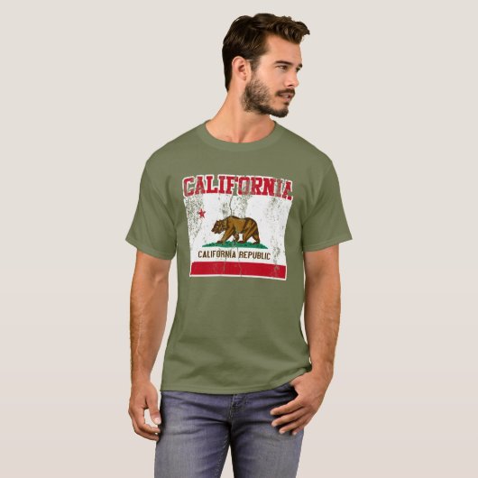 California State Flag T-shirt (noodlijdend) (Voorkant volledig)