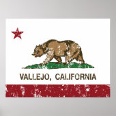 California State Flag Vallejo Poster (Voorkant)