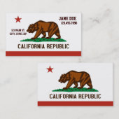 California State Flag Visitekaartjes (Voorkant / Achterkant)