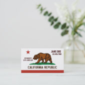 California State Flag Visitekaartjes (Staand voorkant)