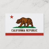California State Flag Visitekaartjes (Achterkant)