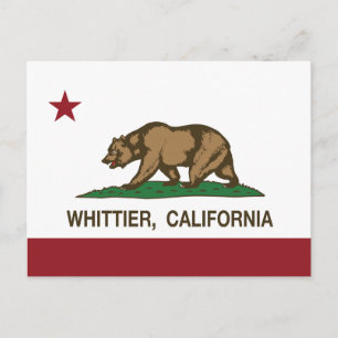 California State Flag Whittier Briefkaart