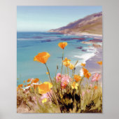 California State Flower Poppies Art print (Voorkant)