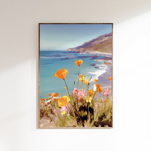 California State Flower Poppies Art print