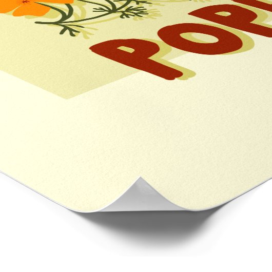 California State Flower Poppies wilde bloemen Poster (Hoek)