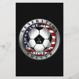 California State Generation X American Soccer Briefpapier