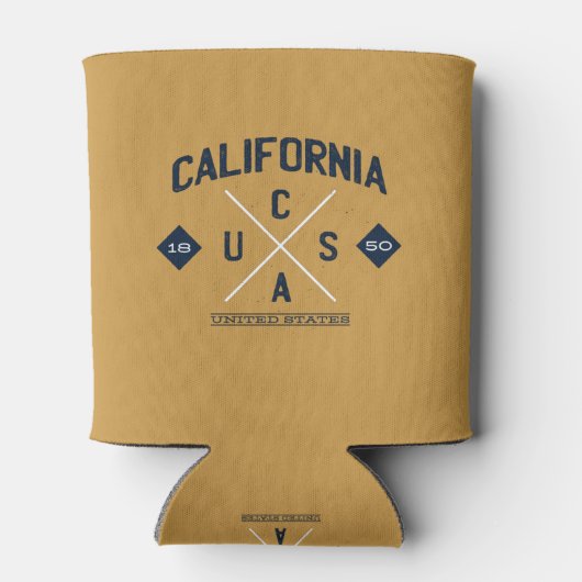 California State Hipster Logo Blikjeskoeler (Achterkant)