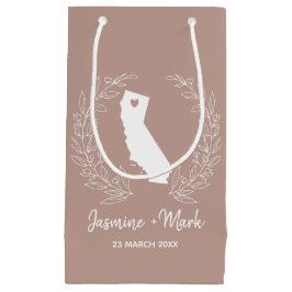 California State-kaart bestemming bruiloft gunsten Klein Cadeauzakje