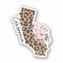 California State Leopard Print met bloemen