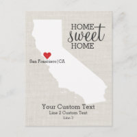 California State Liefdeskaart Home Sweet Home Aang
