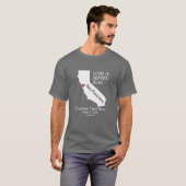 California State Love Home Sweet Home Custom Map T-shirt (Voorkant volledig)