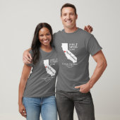 California State Love Home Sweet Home Custom Map T-shirt (Unisex)