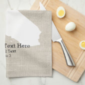 California State Love Home Sweet Home Custom Map Theedoek (Quarter Fold)