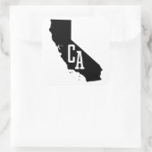 California State Map CA Afkorting Stickers (Tas)