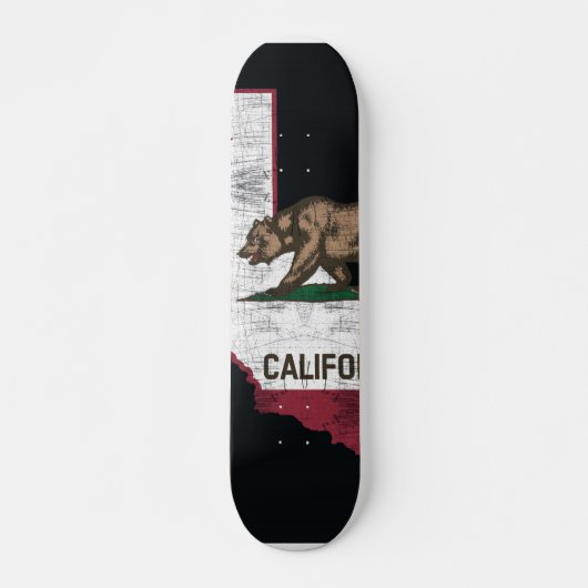 California State Map - Cali Beer Persoonlijk Skateboard (Voorkant)
