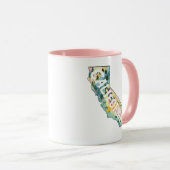 California State Map Illustration Mok (Voorkant rechts)