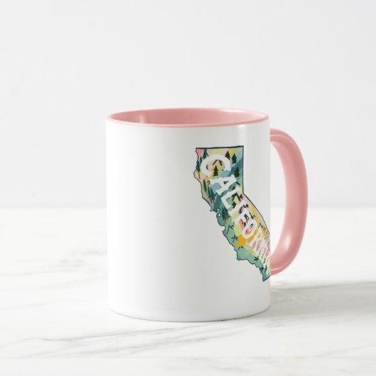 California State Map Illustration Mok (Voorkant rechts)