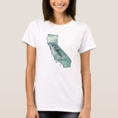 California State Map T-shirt (Voorkant)