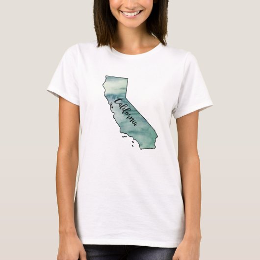 California State Map T-shirt (Voorkant)