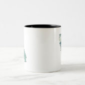 California State Map Waterverf Tweekleurige Koffiemok (Center)