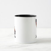 California State Outline Tattoo stijl palmbomen Mok (Midden)