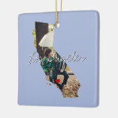 California State Photo insert and town name Keramisch Ornament (Links)