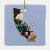 California State Photo insert and town name Keramisch Ornament (Achterkant)