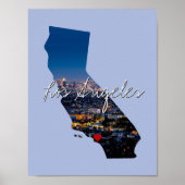 California State Photo insert and town name Poster (Voorkant)
