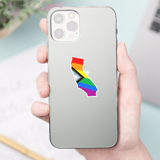California State Pride LGBTQ Progress Pride Sticker (Telefoon)