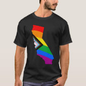 California State Pride LGBTQ Progress Pride T-shirt (Voorkant)