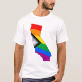 California State Pride LGBTQ Progress Pride T-shirt (Voorkant)