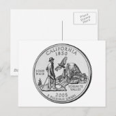 California State Quarter Briefkaart (Voorkant / Achterkant)