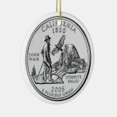 California State Quarter Keramisch Ornament (Rechts)