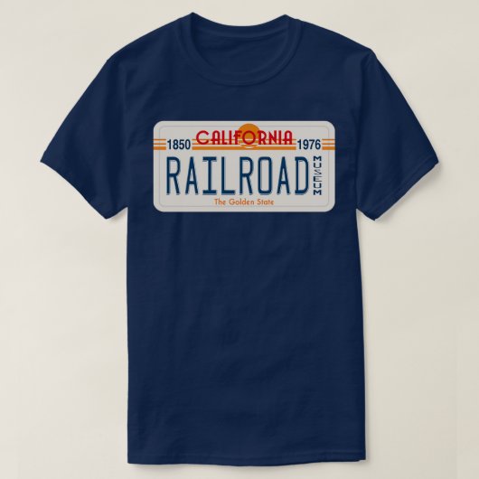 California State Railroad Museum California Licens T-shirt (Design voorkant)