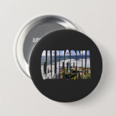 California state ronde button 7,6 cm (Voorkant /achterkant)
