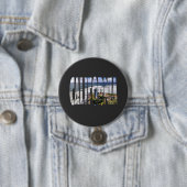 California state ronde button 7,6 cm (In situ)