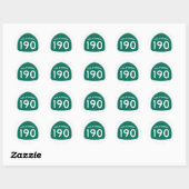 California State Route 190 Ronde Sticker (Vel)